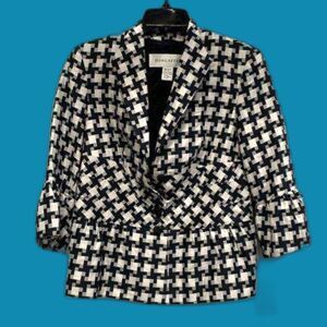 Doncaster Cotton/Silk Peplum Jacket - Size 10 - NWT